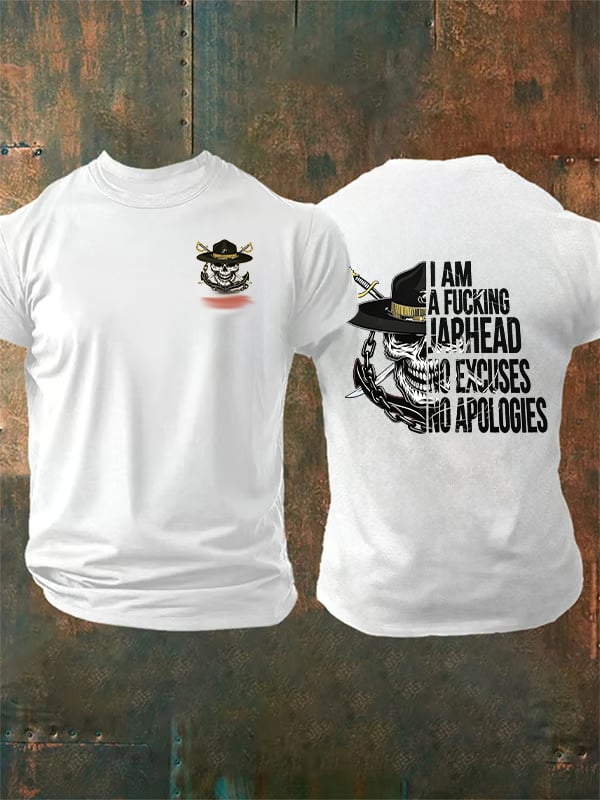 Men's  Pirate Skull Print T-Shirt