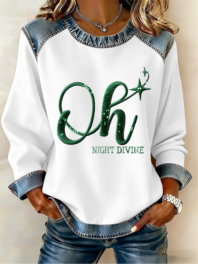 Women's Christmas JOY Print Top
