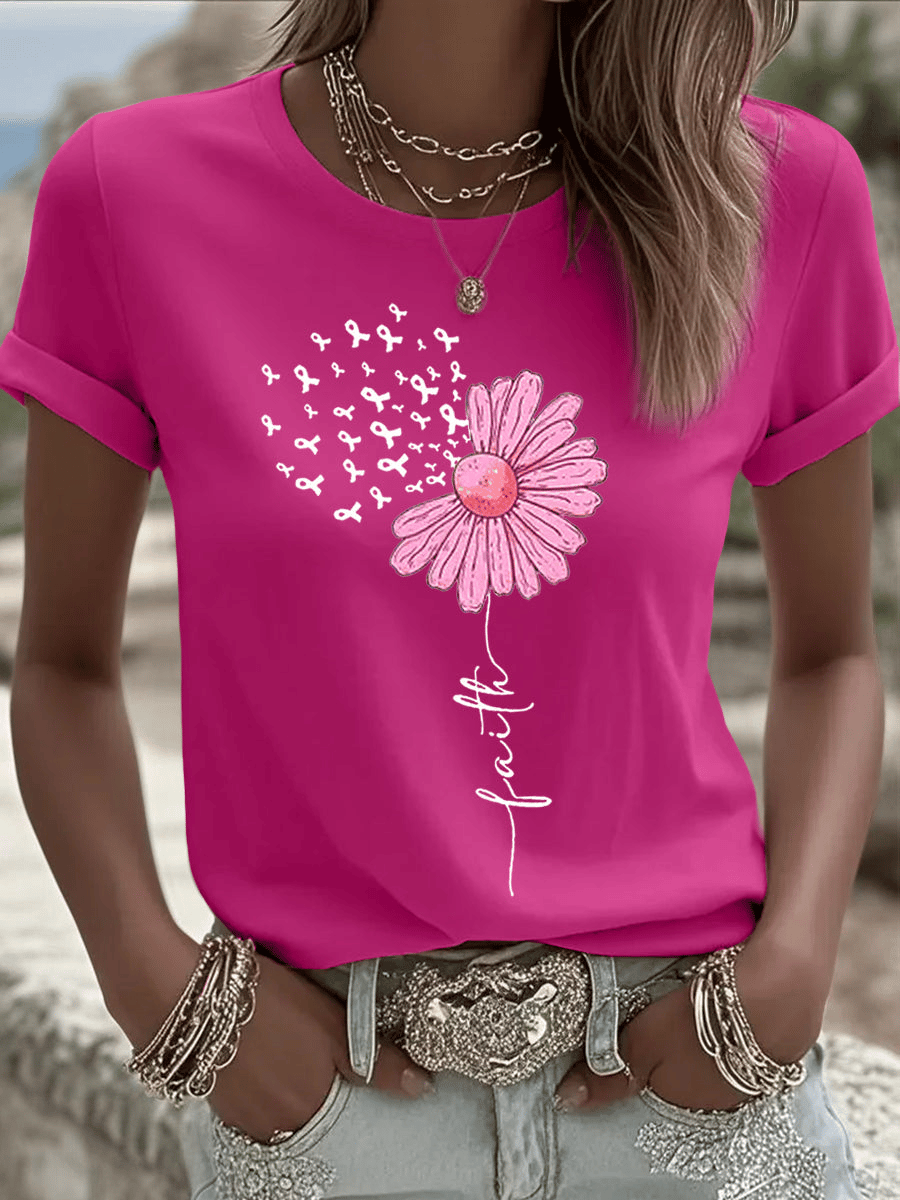 Women's Breast Cancer Faith T-Shirt