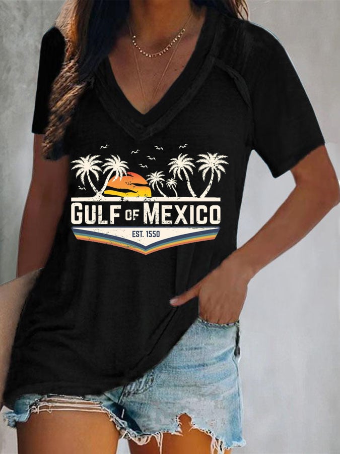 Women's Gulf Of Mexico Print T-Shirt