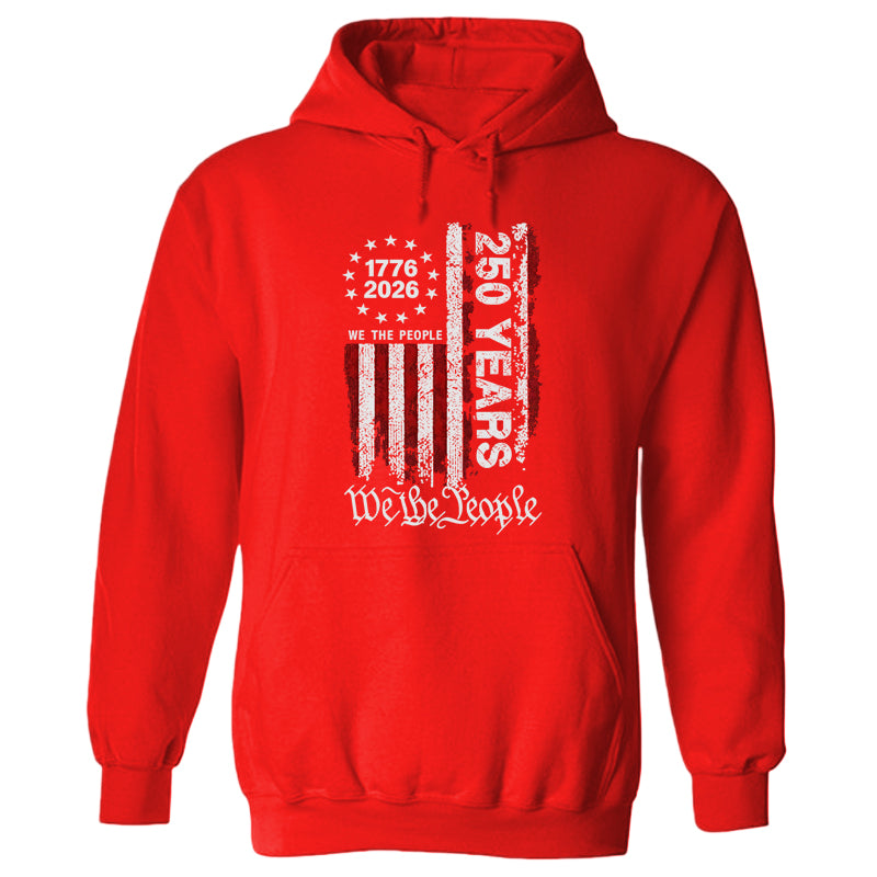 250 Anniversary USA Shirts Mens 250th American Flag Cotton Hooded Sweatshirt
