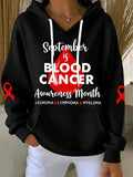 Women's Casual Printed Hooded Sweatshirt