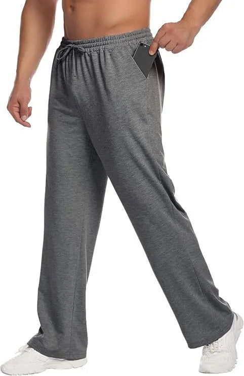 Men's Loose Fitting Casual Pants for Relaxed Fit Oversize Clothing Comfortable Drawstring Lounge