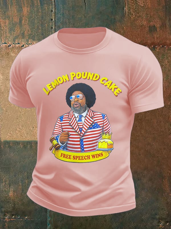 Men's Lemon Pound Cake  Printed T-Shirt