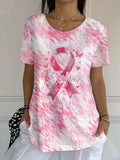 Women's Breast Cancer Printed T-Shirts