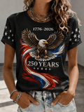 Women's America 1776-2026 Freedom Print T-shirt