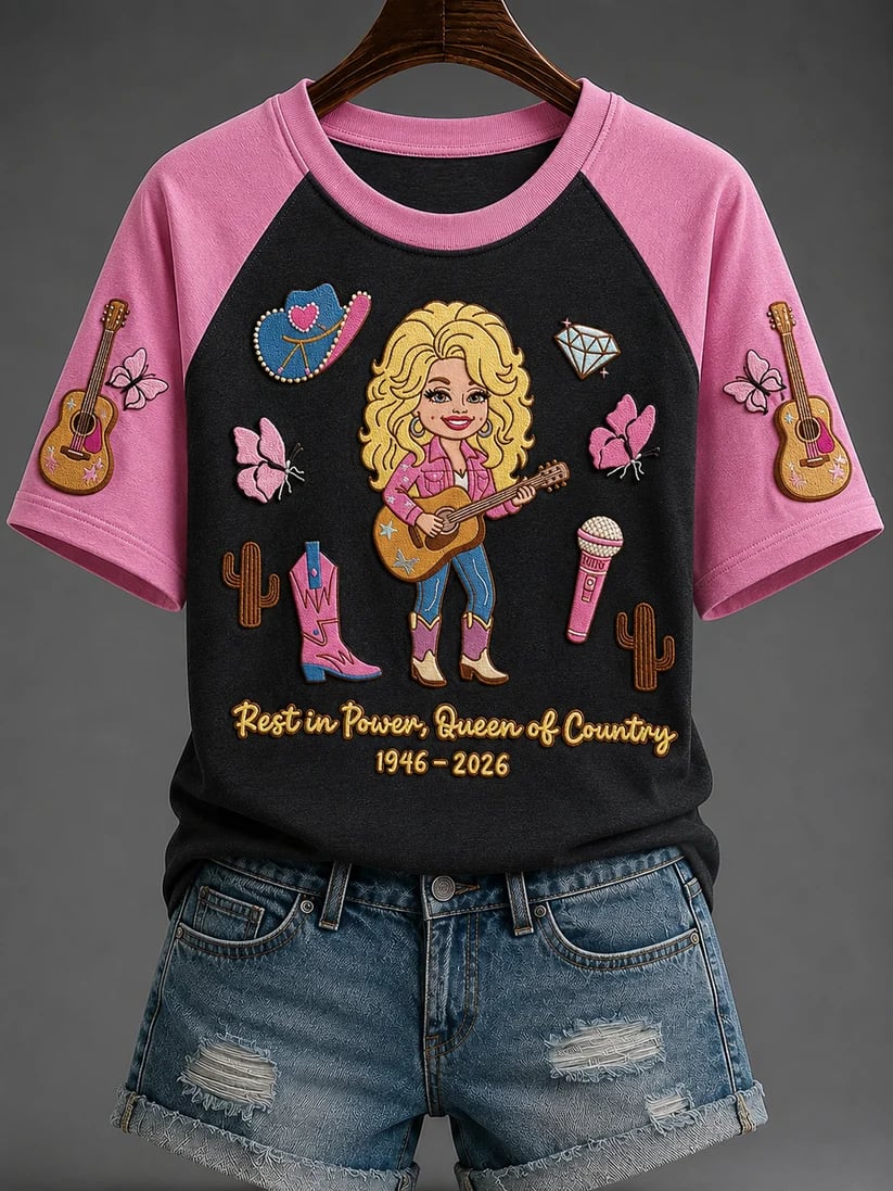 Women's Country Music Legend Tribute Printed T-Shirt