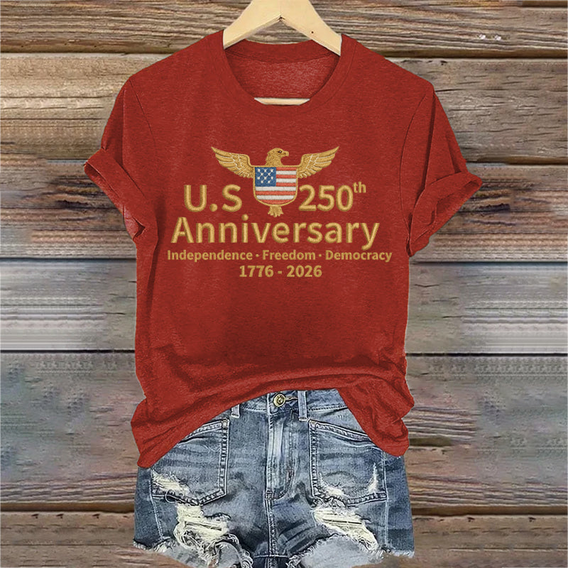 US 250th Anniversary Veterans Print Women's T-Shirt