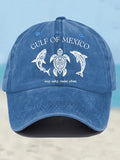 Retro Gulf Of Mexico Stay Salty Resist Often Printed Baseball Cap