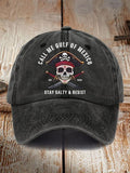 Call Me Gulf Of Mexico Print Baseball Cap