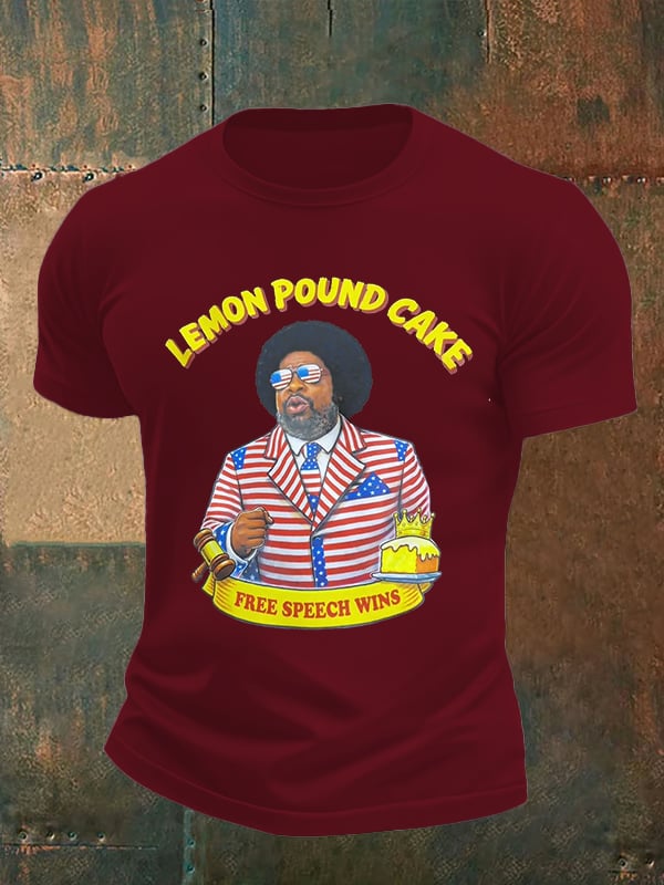 Men's Lemon Pound Cake  Printed T-Shirt