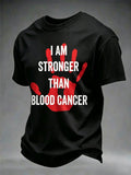 Men's Blood Cancer Awareness Graphic T-Shirt