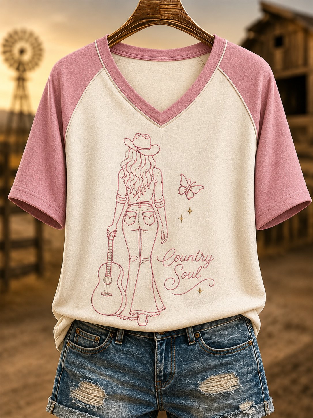 Women's Printed T‐shirt, Tribute to Country Music Legend Dolly Parton