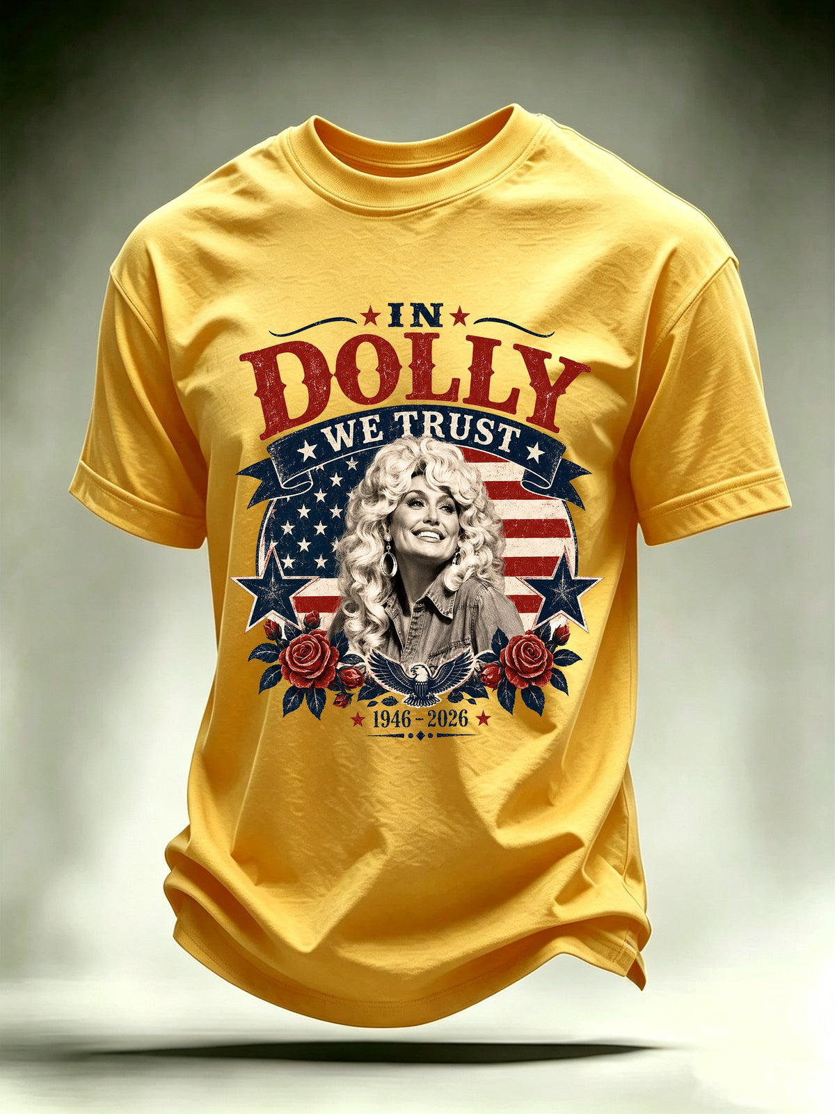 Men's Vintage Country Music Tribute Parton Tour T-Shirt