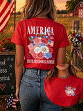 Since 1776, Faith, Liberty, And Family – Women'S 250th Anniversary Of American Faith Print Short-Sleeve T-Shirt