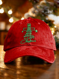 Unisex Washed Cotton Christmas Print Hat