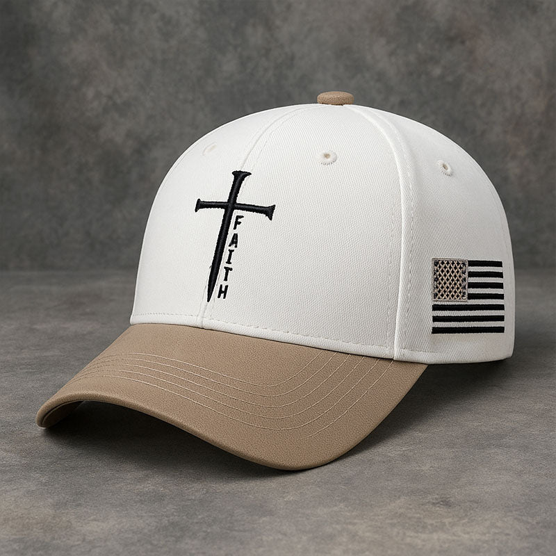 Faith America Flag Printed Casual Hat
