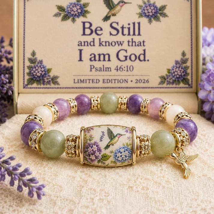💜 Hummingbird Garden Faith Bracelet 🌸 | 2026 Limited Edition Bracelet