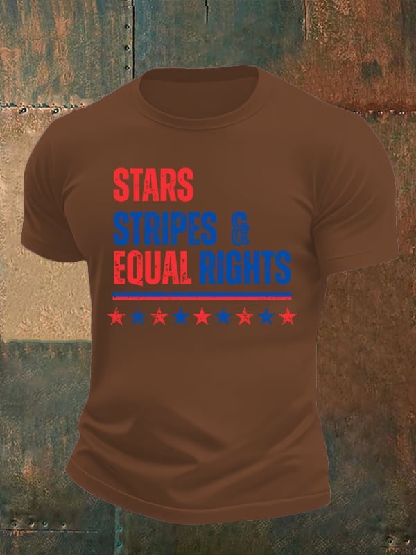 Men's The Stars and Stripes Print T-Shirt