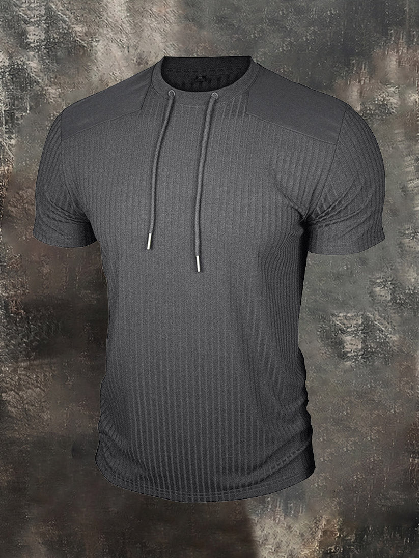 Men's Slim-Fit Cotton Crew-Neck Sports T-Shirt