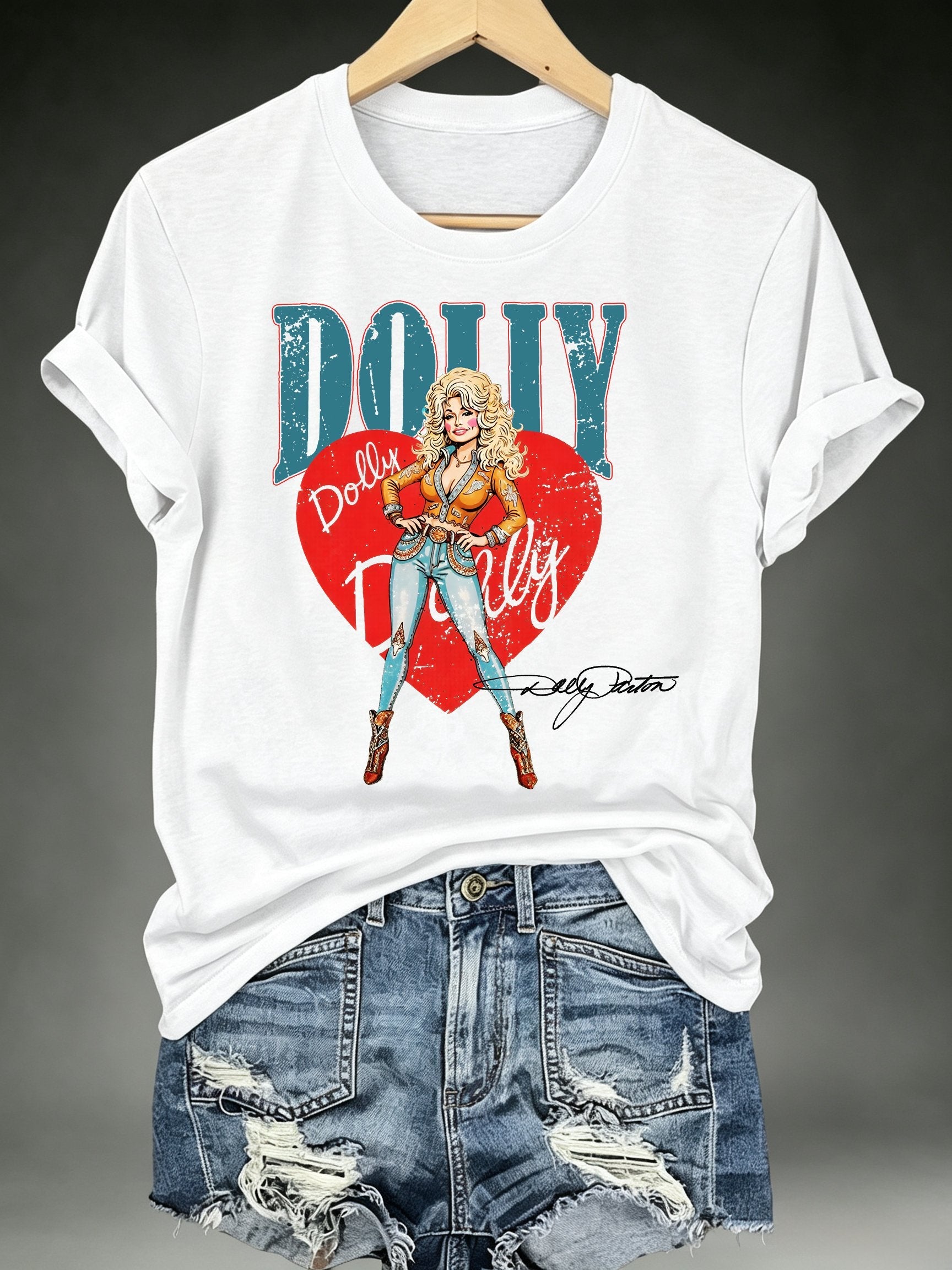 Women's Vintage Country Music Tribute Parton Tour T-Shirt