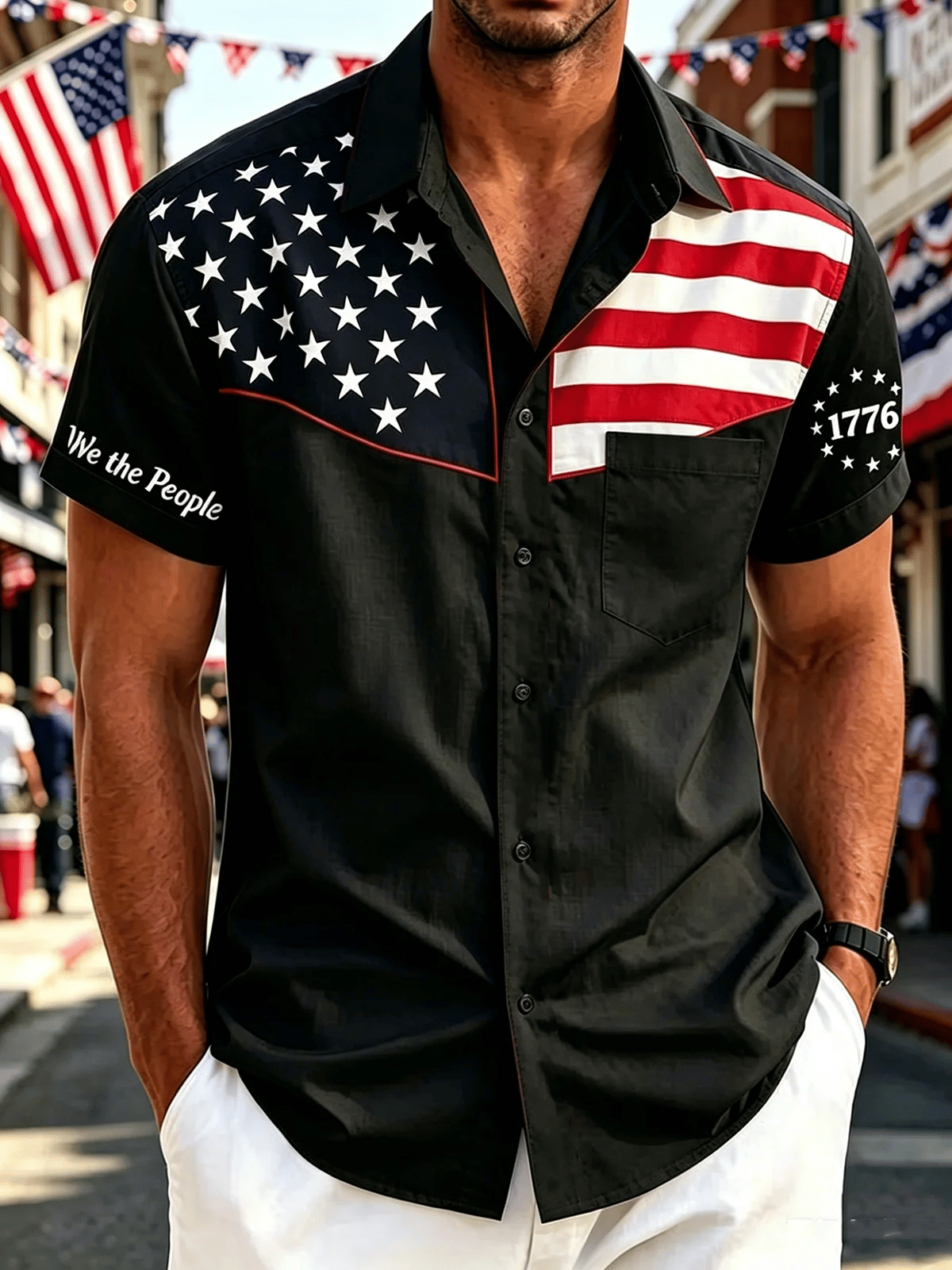 Men's vintage American 250th anniversary shirt
