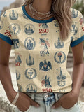 Women's  America 250th Anniversary Print T-Shirt
