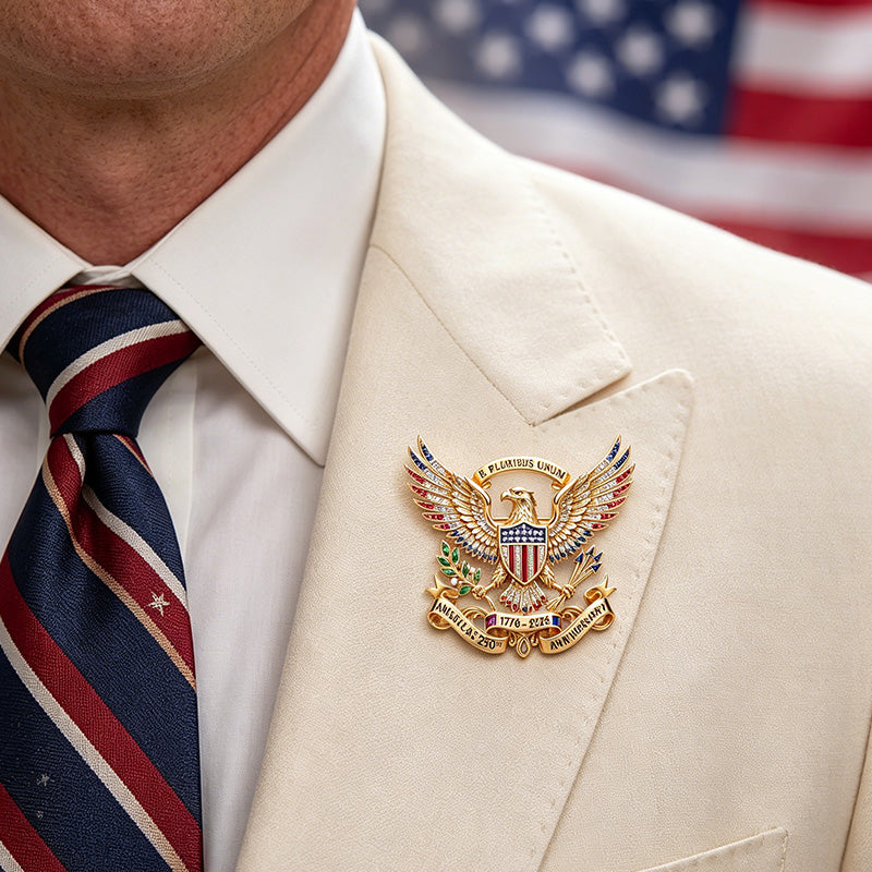 US 250th Anniversary Brooch Pin