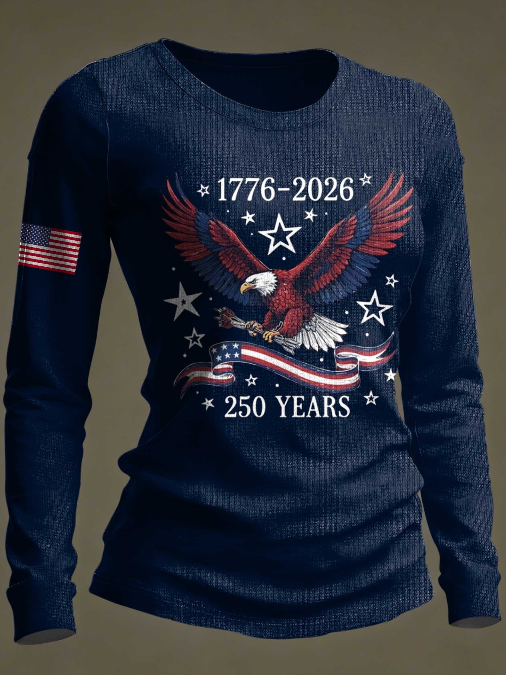 Women's 250th Anniversary Casual Printed Top