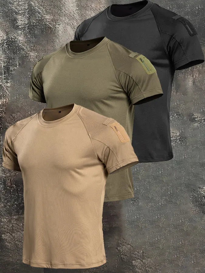 Men's Tactical T-Shirts Short Sleeve Raglan