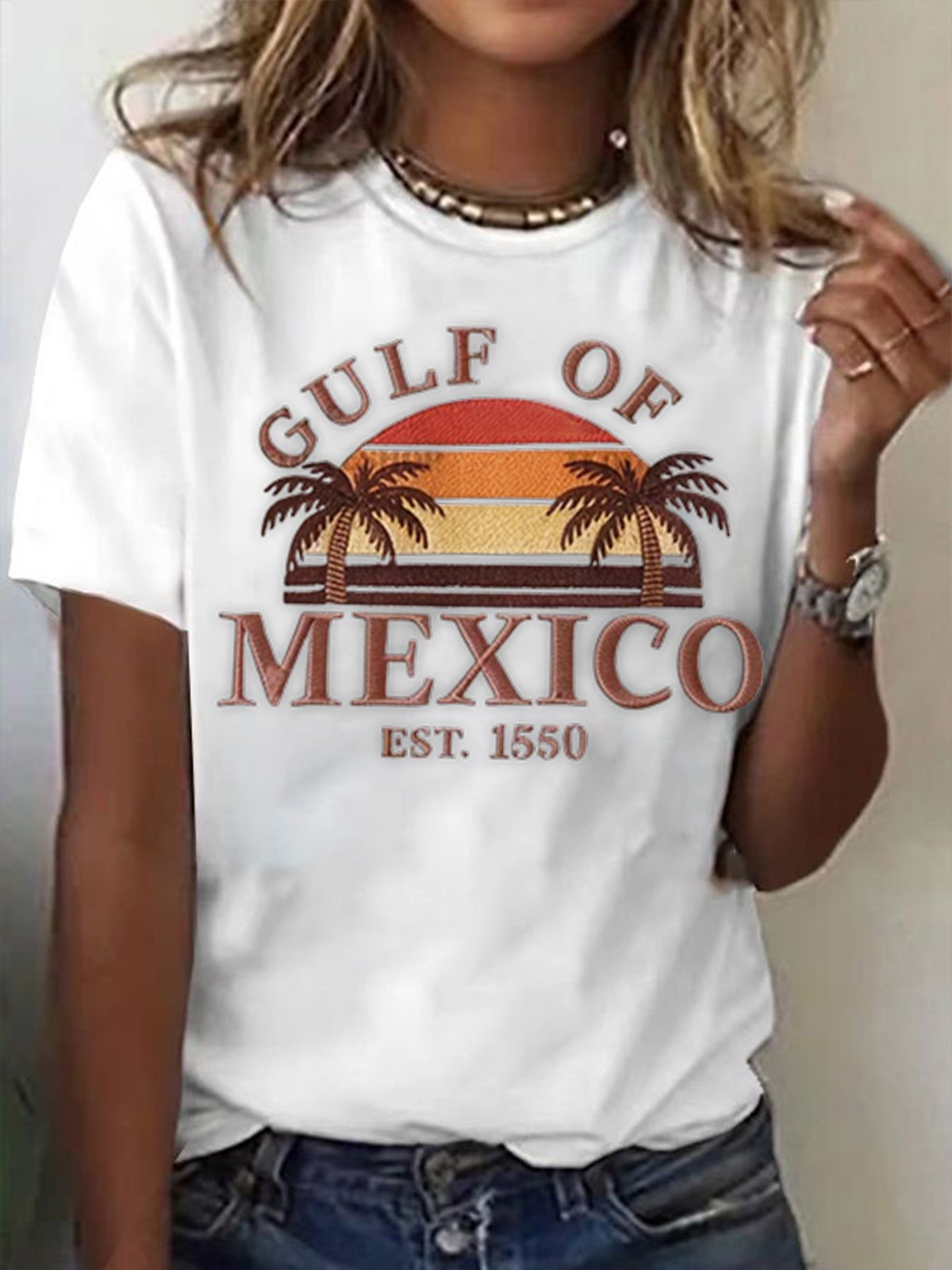 Women's Gulf of Mexico Printed Short-Sleeved T-Shirt