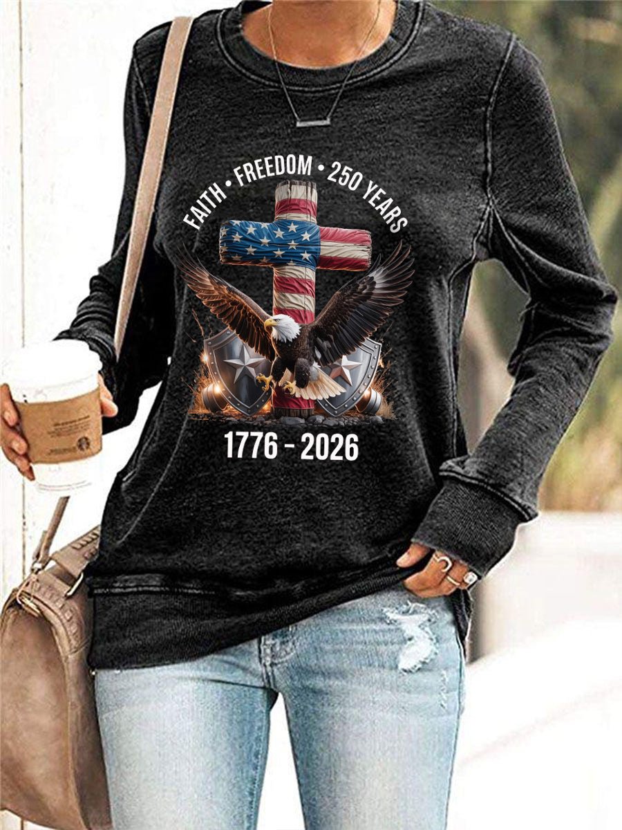 Women's 250th Anniversary Print Long Sleeve Sweatshirt