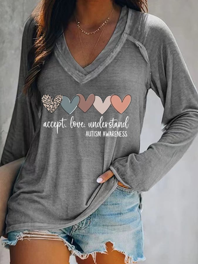 Women's Autism Awareness T Shirt
