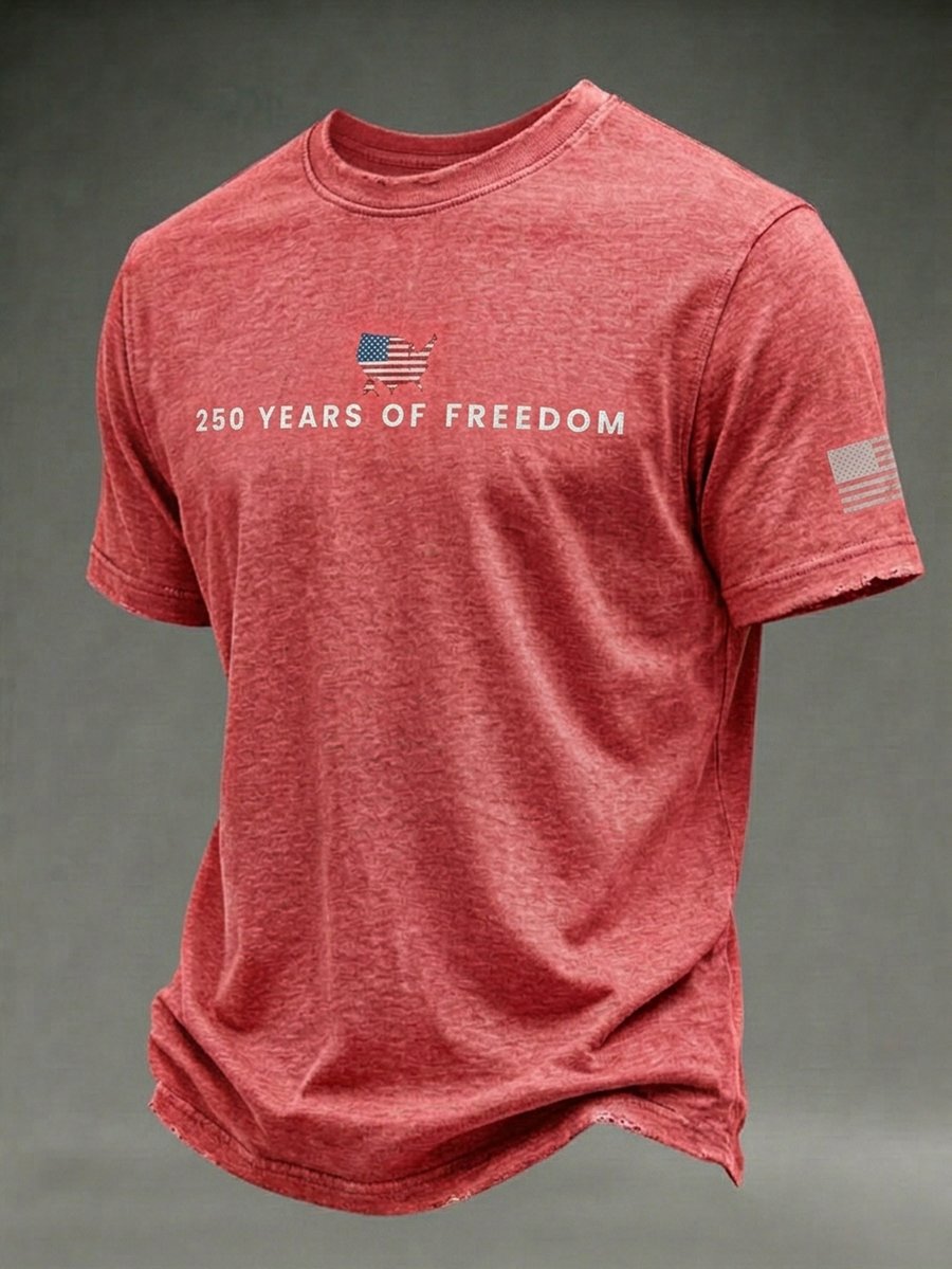 Men's USA 250th Anniversary Short-Sleeve Crew Neck T-Shirt