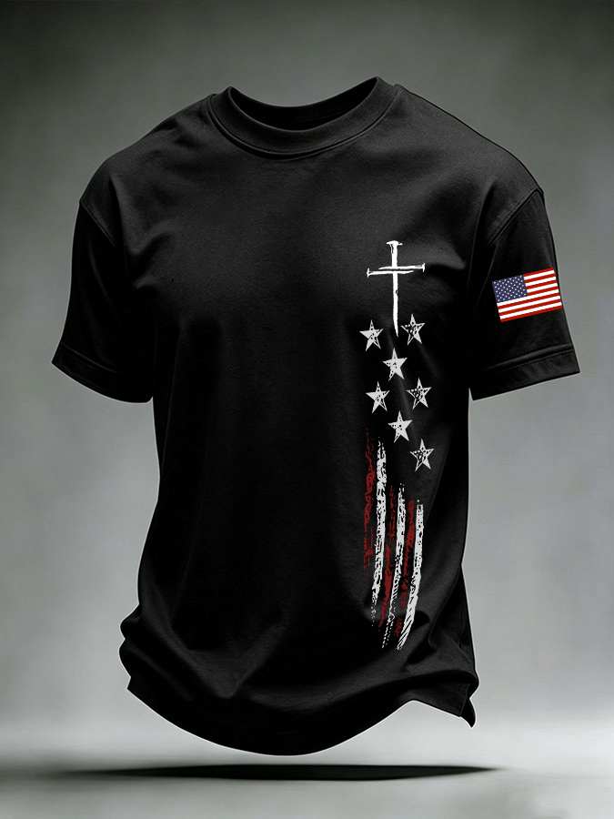 Men's Casual Printed Short-Sleeve T-Shirt