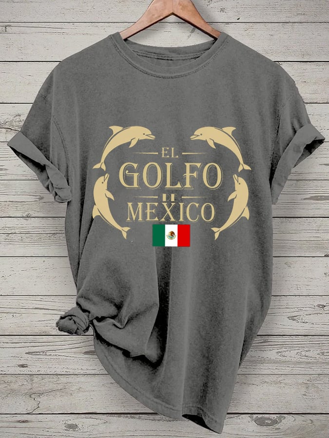 Women's "The Gulf of Mexico" Printed Casual T-Shirt
