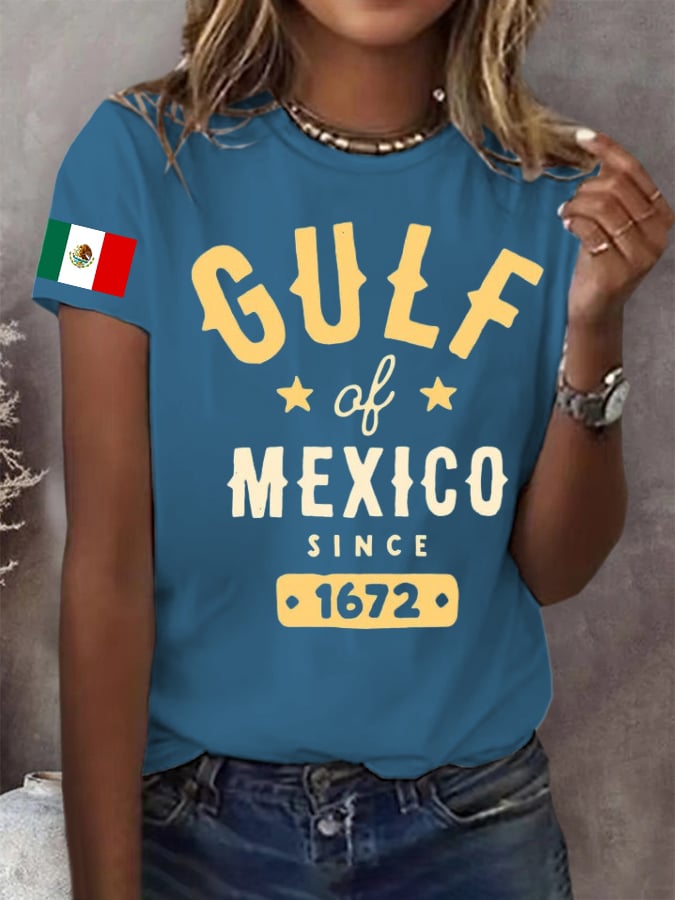 Women's Gulf of Mexico Printed Casual T-Shirt