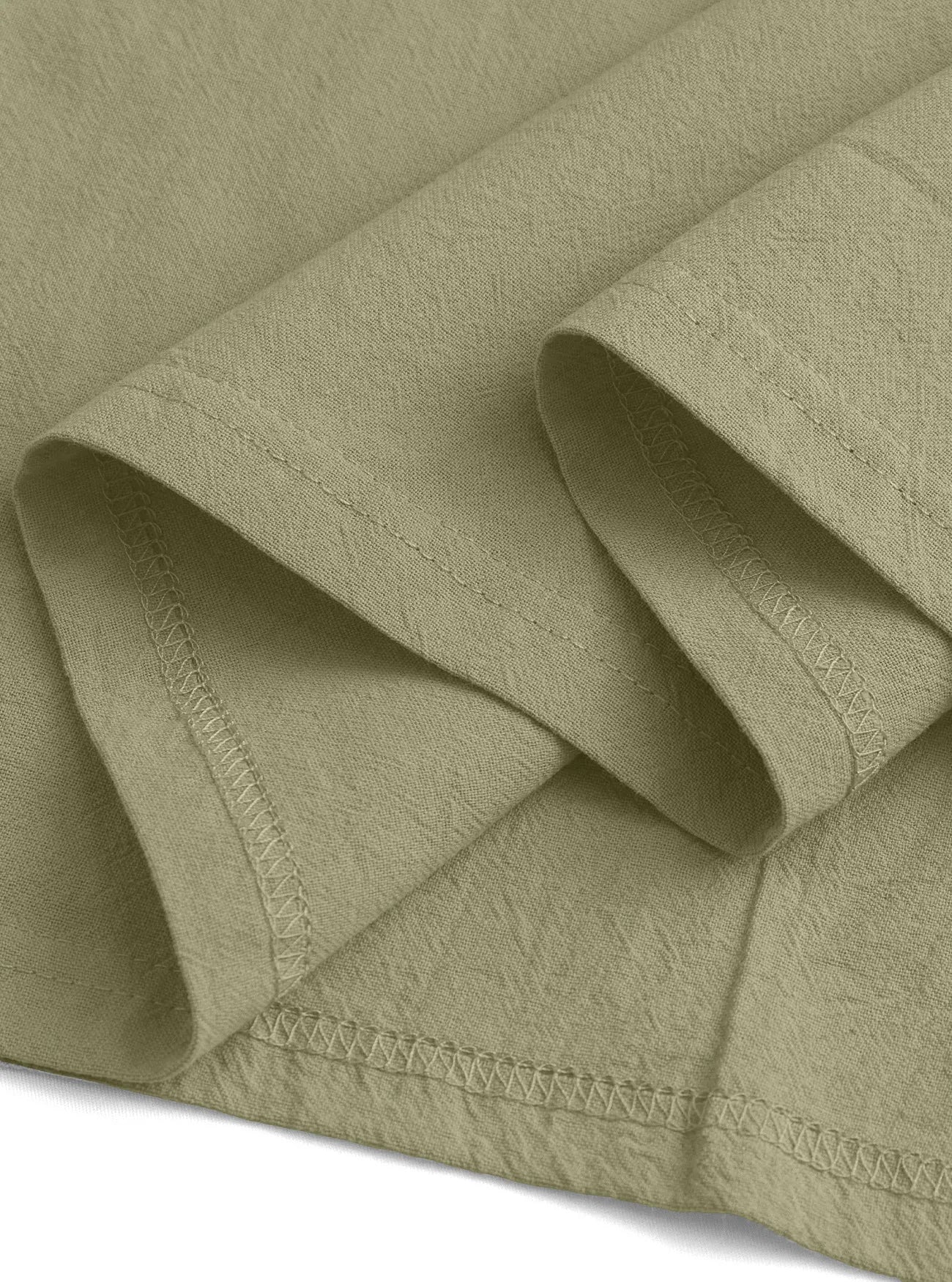 Men's Linen Short Sleeve Polo Shirt