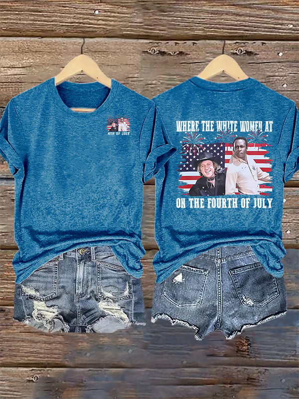 Women's  ON THE FOURTH OF JULY  Print T-Shirt