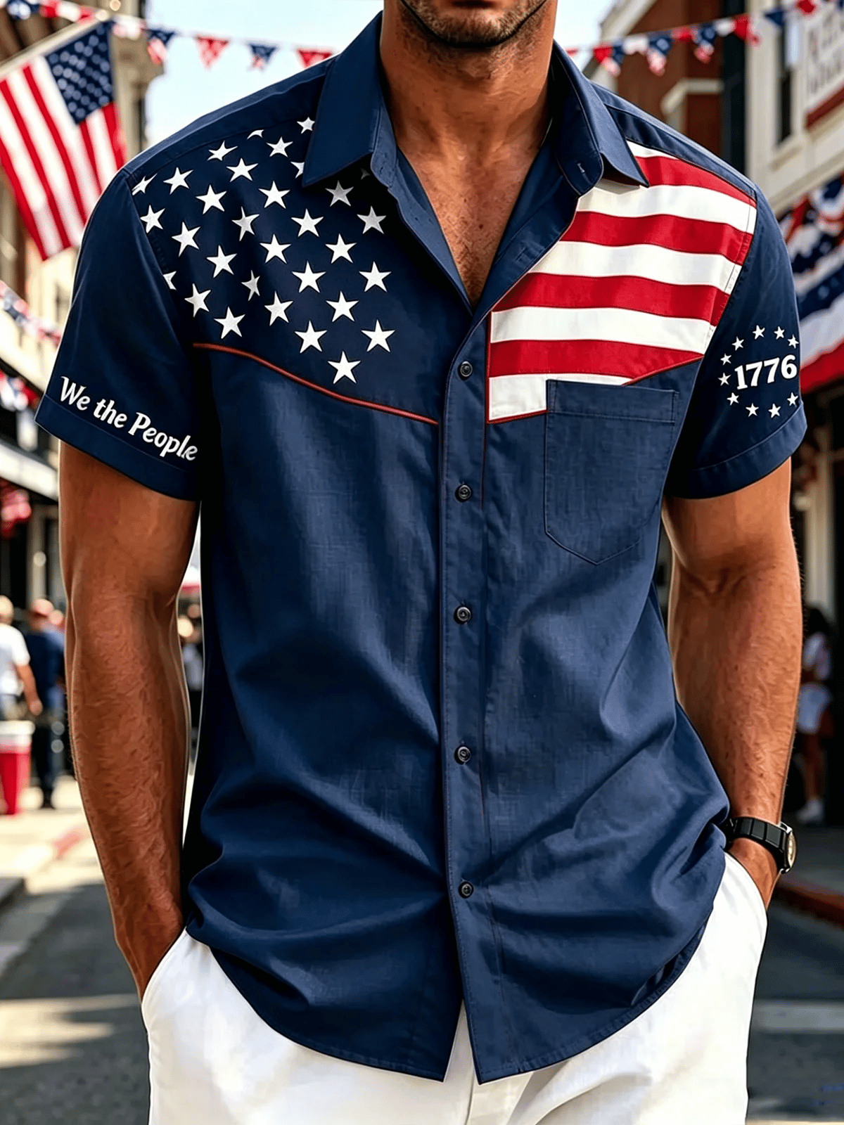 Men's vintage American 250th anniversary shirt