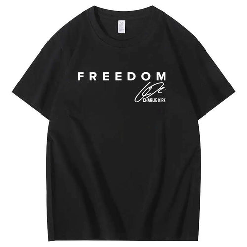Freedom Pattern100% Cotton T-Shirt