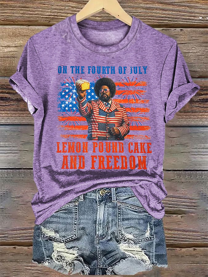 Women's   Lemon Pound Cake  Printed T-Shirt