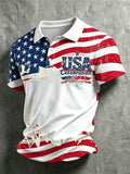 Men's Printed Polo Shirt for USA 250th Anniversary