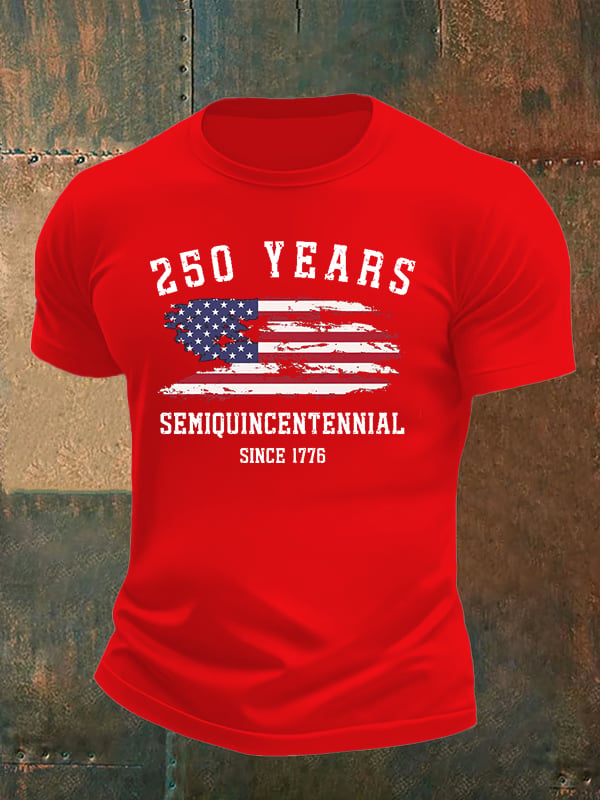 Men's 250 Years Semiquincentennial Since 1776 T-Shirt