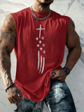 Men'S Sleeveless Casual Cotton And Linen T-Shirt