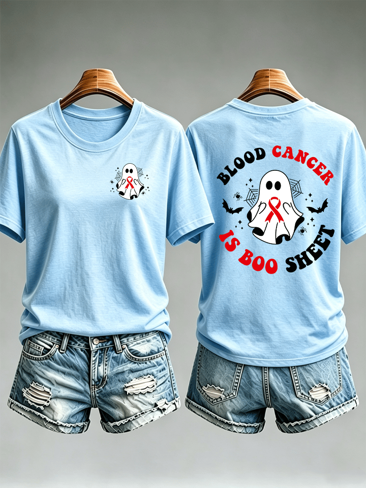 Women's  BLOOD CANCER Print T-Shirt
