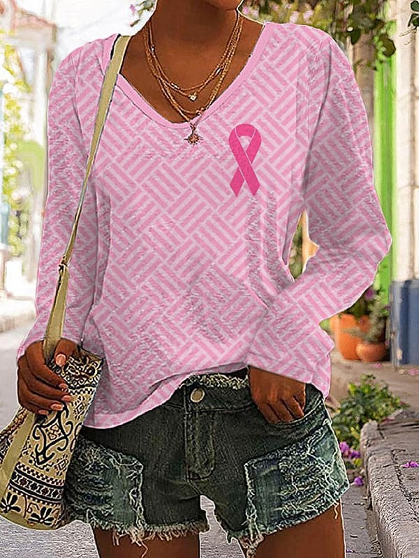 Women's Breast Cancer Awareness Casual T-Shirt
