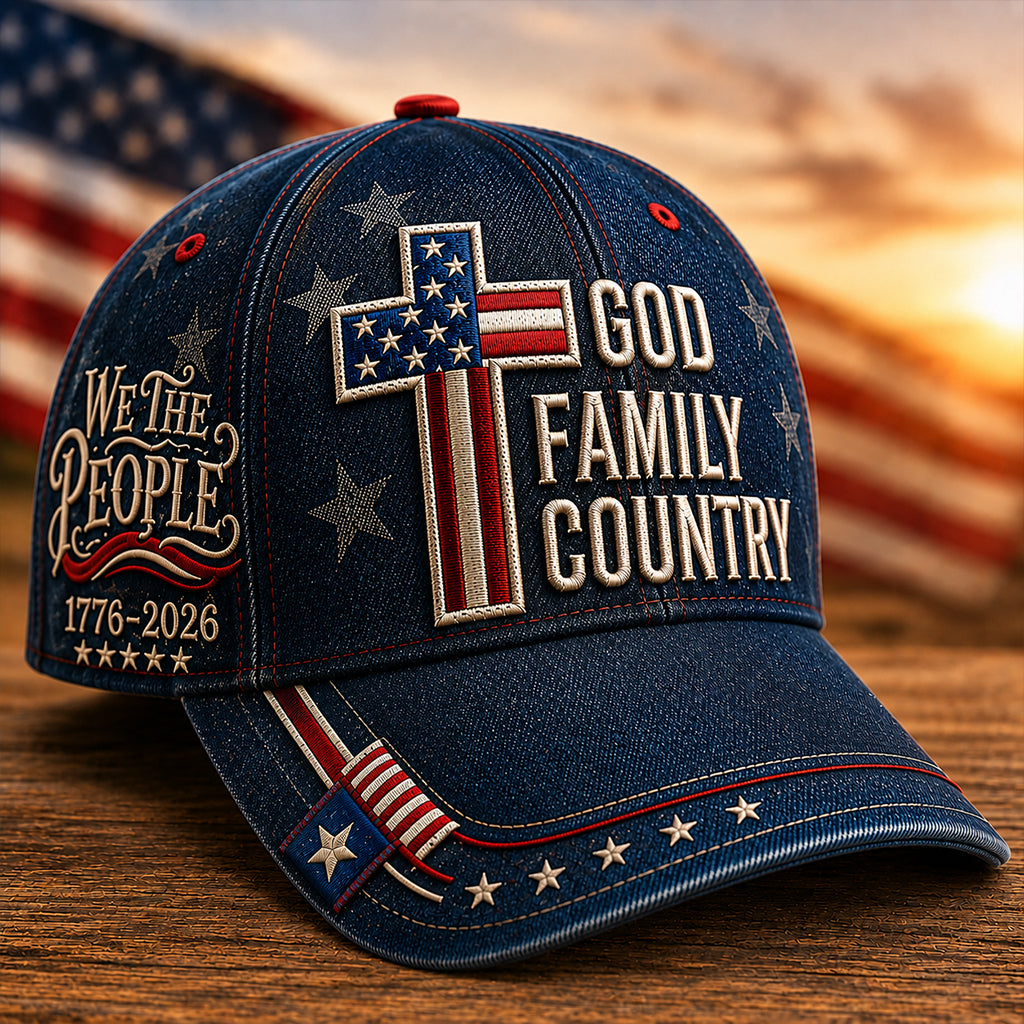 American 250th Anniversary Art Print Casual Hat