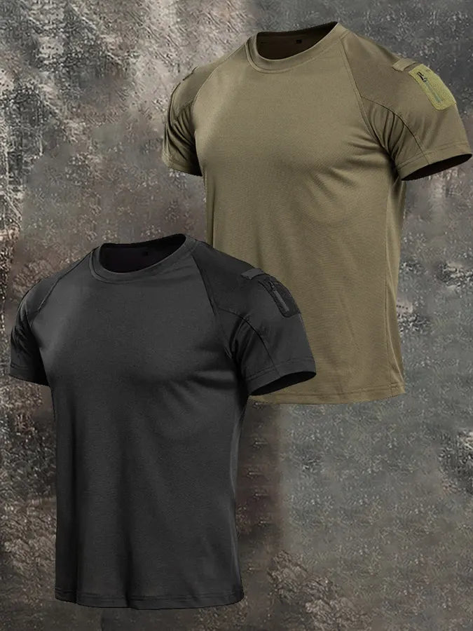 Men's Tactical T-Shirts Short Sleeve Raglan