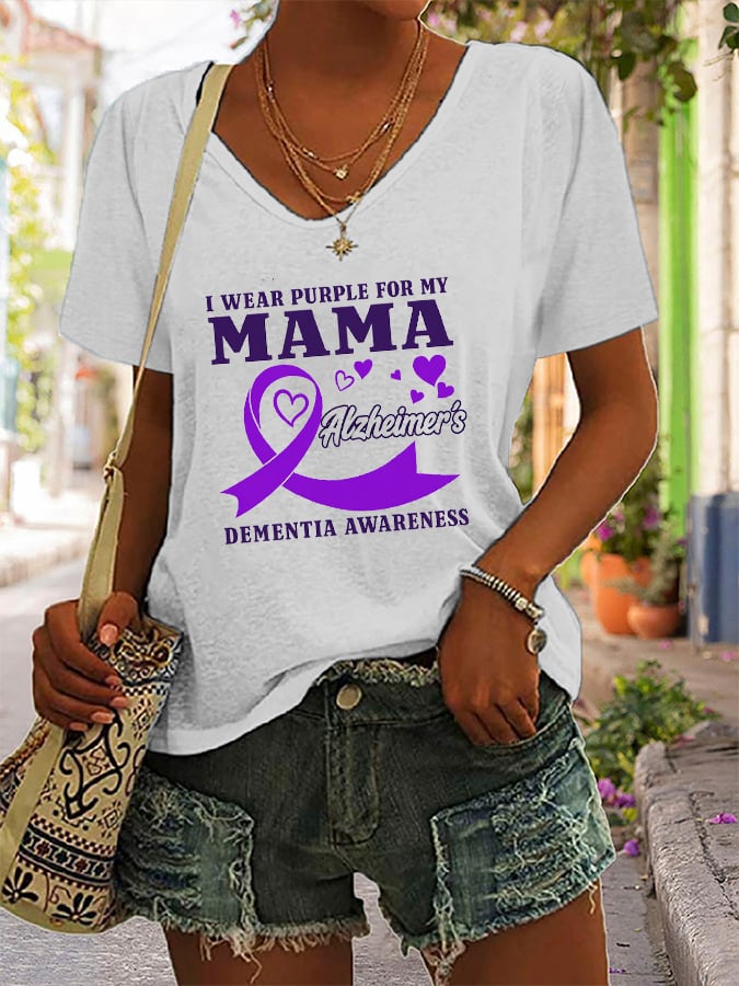 dementia awareness mama tribute graphic T-shirt
